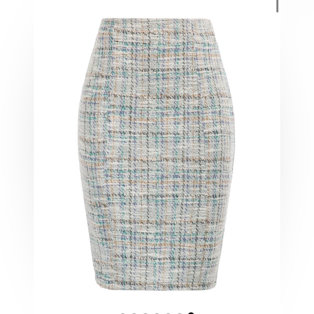 Kate Kasin Medium Knee Length Elastic Waist Stretchy Bodycon Pencil Skirt